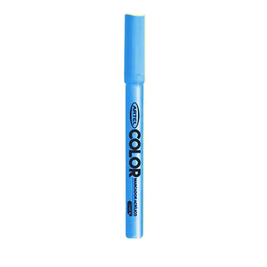 Marcador Acrilico Artel 1mm Celeste