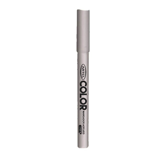 Marcador Acrilico Artel 1mm Plateado