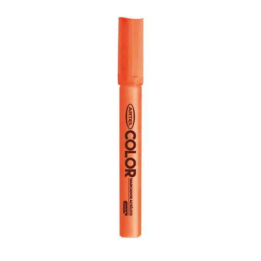 Marcador Acrilico Artel 2mm Fluor Naranjo