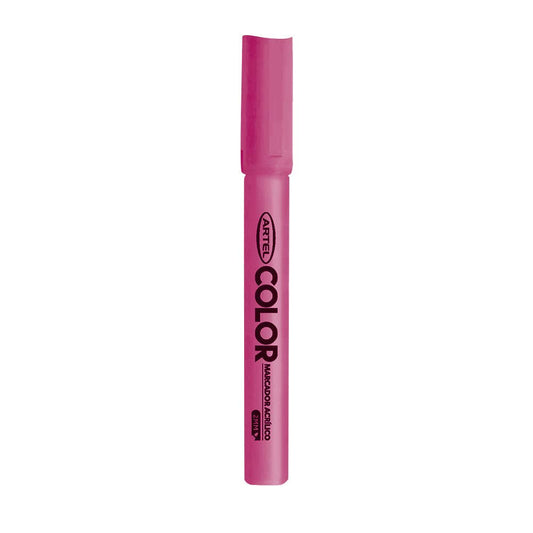 Marcador Acrilico Artel 2mm Fluor Rosa