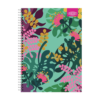 CUADERNO ESPECIAL ARTEL 150 HOJAS DISEÑO FLORAL 2024