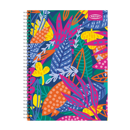 CUADERNO ESPECIAL ARTEL 150 HOJAS DISEÑO FLORAL 2024