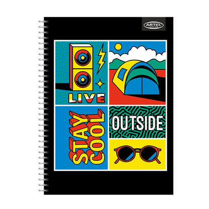 CUADERNO ESPECIAL ARTEL 150 HOJAS DISEÑO VINTAGE 2024