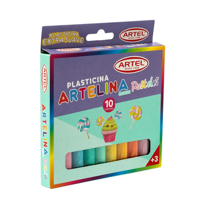 Plasticina Artelina Pastel 10 Barras Artel