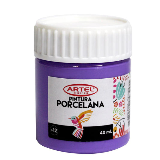 Frasco Pintura Porcelana Púrpura 40ml. Artel