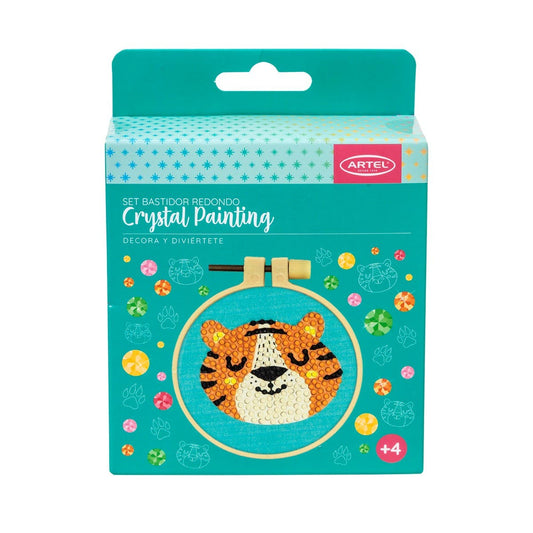 Set Bastidor Redondo Crystal Painting Artel
