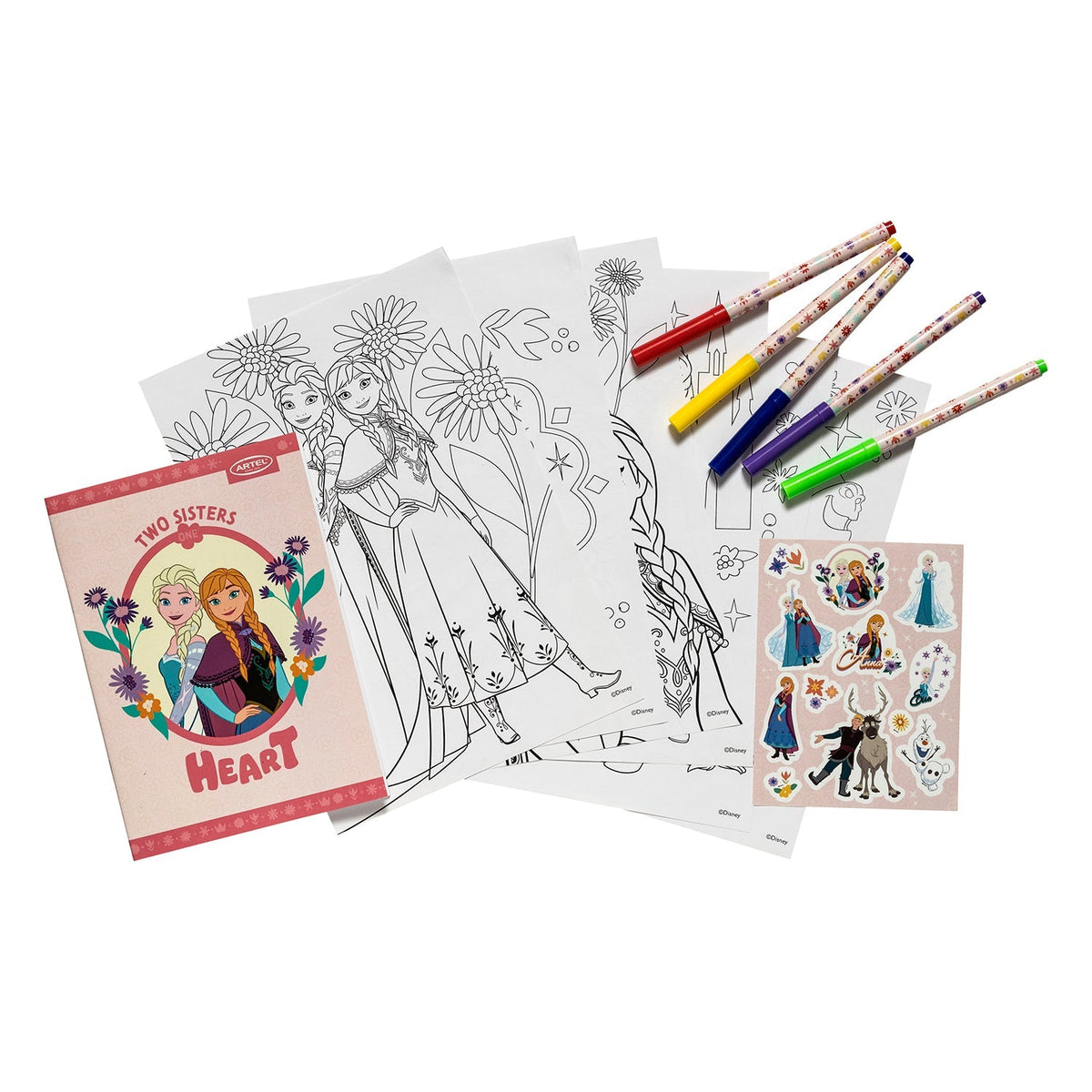 Set Colorear Artel Frozen