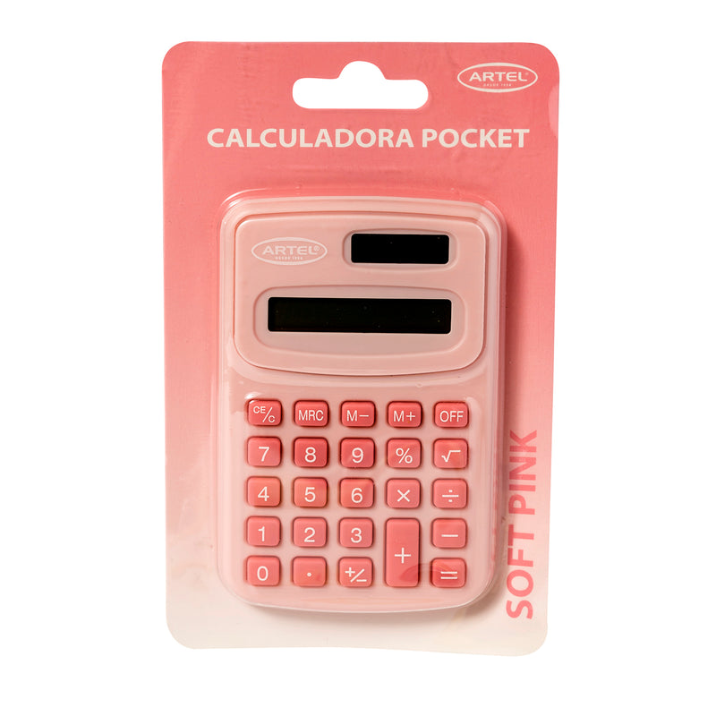Calculadora Artel Poket Solar Pastel