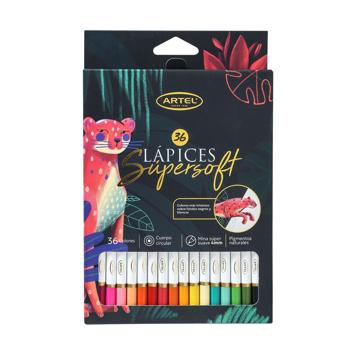 Lápices de colores Super Soft 36 colores Artel