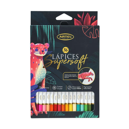 Lápices de colores Super Soft 36 colores Artel