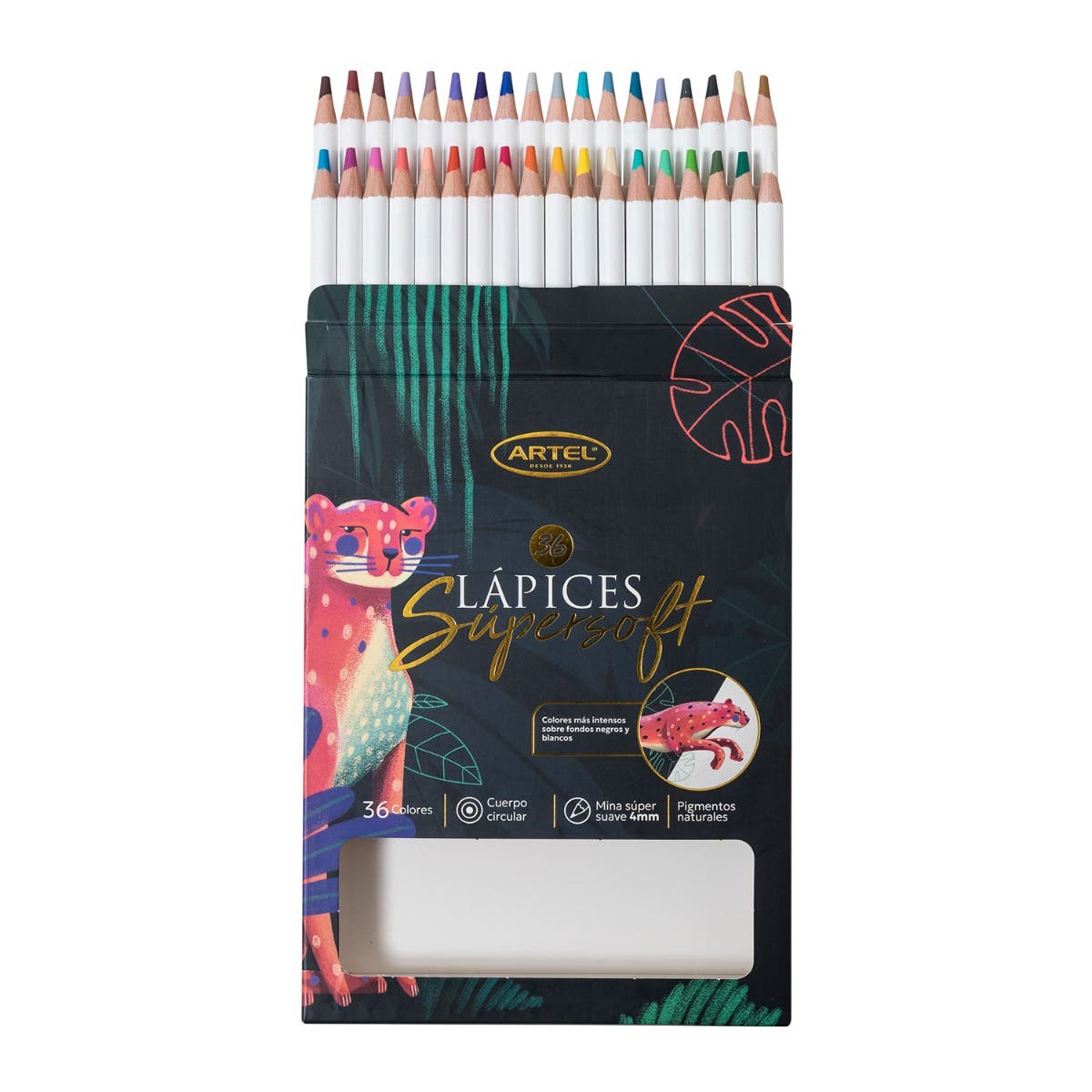 Lápices de colores Super Soft 36 colores Artel