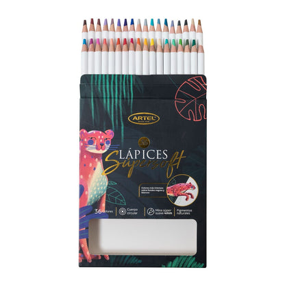 Lápices de colores Super Soft 36 colores Artel