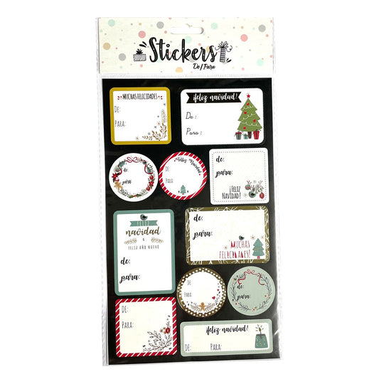 Sticker Navidad De/Para Artel
