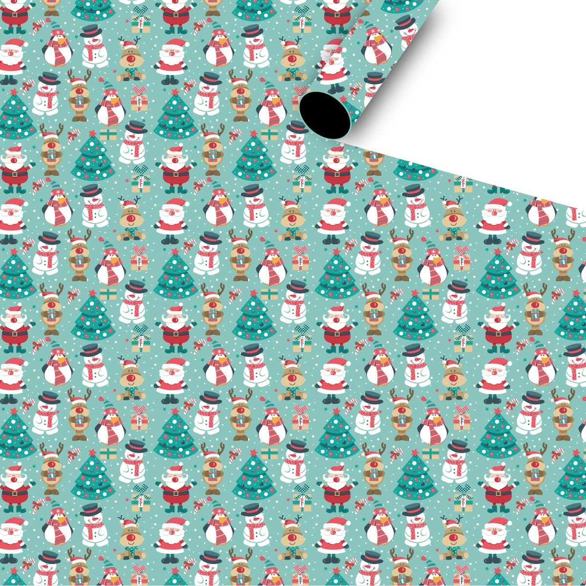 Set 2 Papeles Regalo Navidad 100x70cm (Diseño Aleatorio)