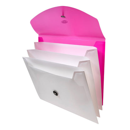 Carpeta Artel 4 Divisiones con Boton Metalizado Colores Variados