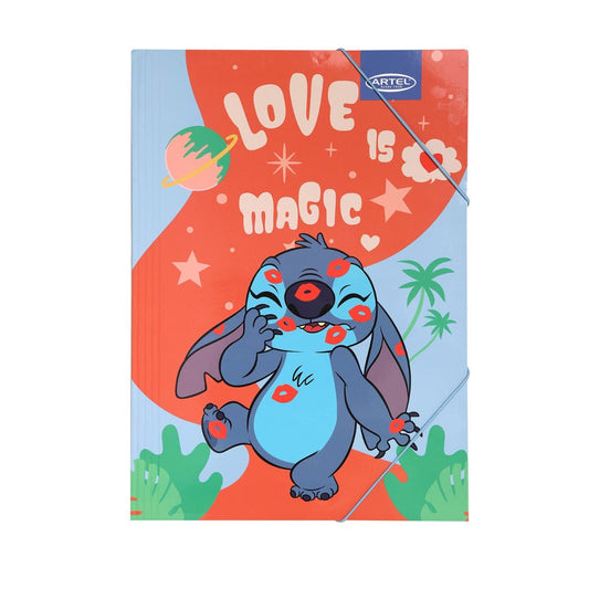 CARPETA CON ELÁSTICO ARTEL DISEÑO LILO & STITCH