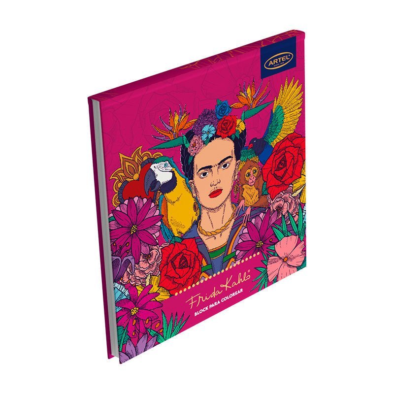 Block para colorear Frida Kahlo Colorear Artel Nacional Librería