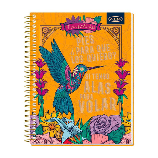 CUADERNO ESPECIAL 150 HOJAS 7MM FRIDA KAHLO ARTEL     Artel Importado Nacional Librería