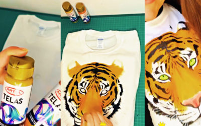 Personaliza tus poleras: Pintura para Telas