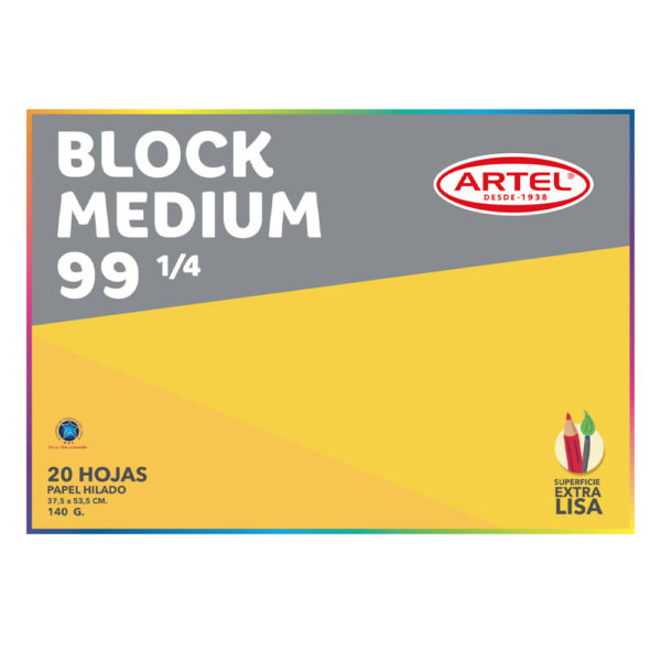 Block Medium 99 1/4 20 Hojas