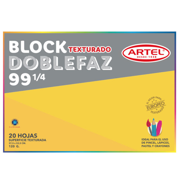 Block Medium Doble Faz 99 1/4 20 Hojas 120 Gr