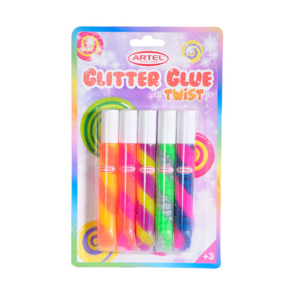 Blister Glitter Glue Artel Colores Duo 5 Tubos 13G