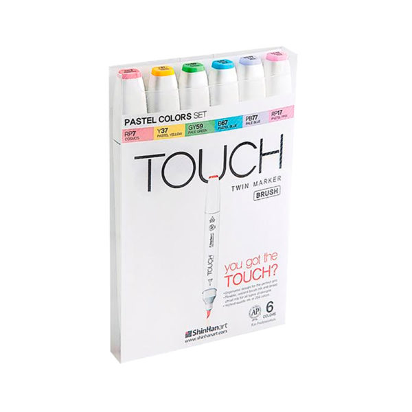 Set Touch Twin Brush 6 Color Pastel