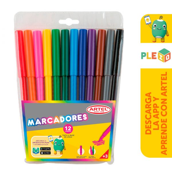 12 Lápices de colores Pleiq