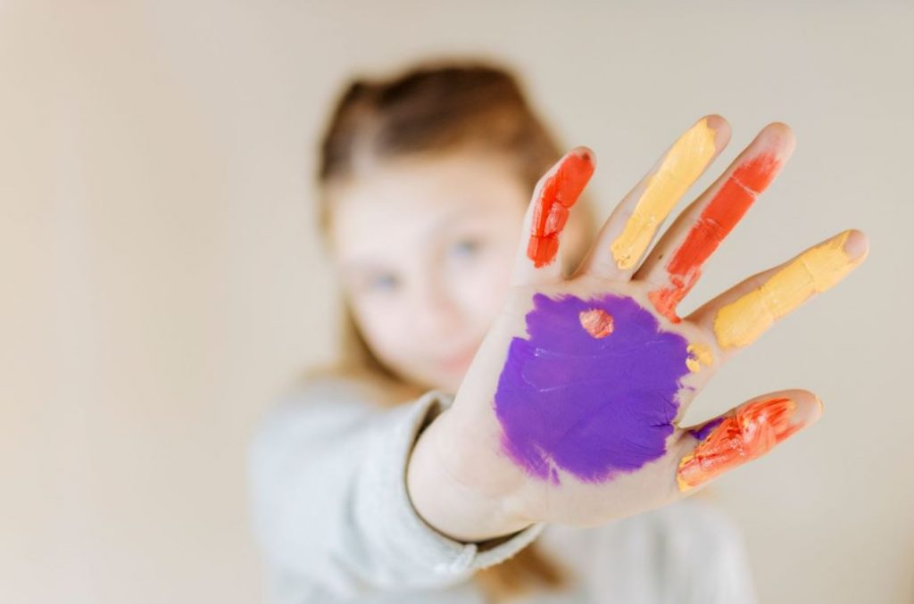 técnica de pinturas para niños